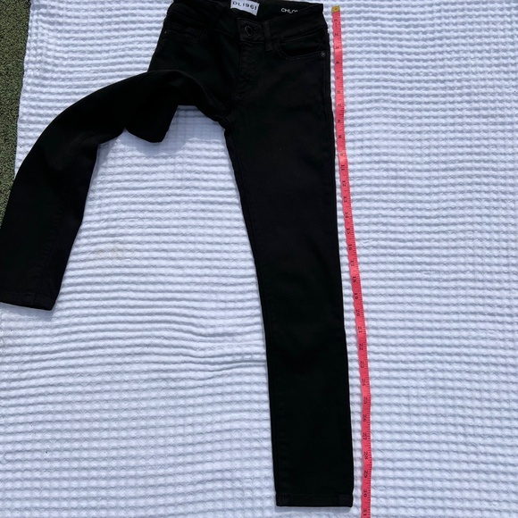 DL 1961 Chloe Skinny Girls' Black Jeans - Picture 13 of 15